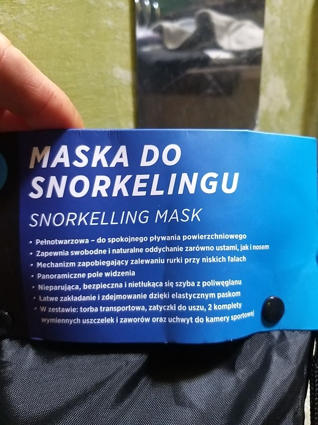 Maska do  snorkelingu snurkowania s/m