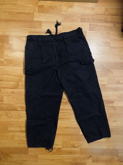 BAGGY Черные широкие штаны карго на утяжках ZARA cargo pants M размер