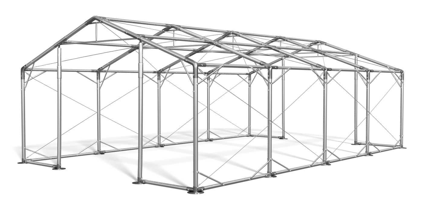 4x8x2m Namiot przemysłowy magazynowy mocna hala całoroczna P-600