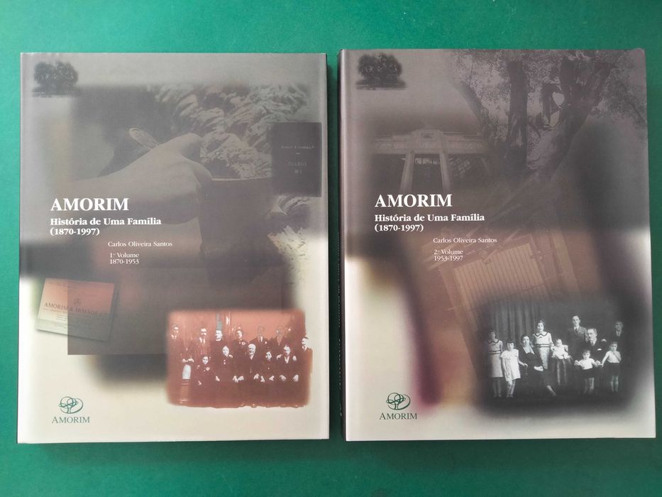 Amorim História de Uma Família (1870 / 1997) - C. O. Santos (2 Vols.)