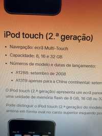 Ipod 2a Geraçao 8 GB Mod A 1288