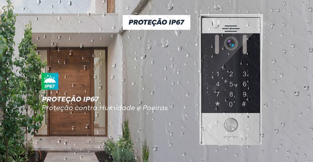 Vídeo Porteiro Posto Externo 2 Fios Impressão Digital WIFI S650