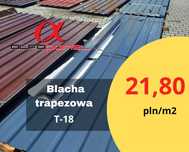 Blacha trapezowa T-18 w kolorze RAL grafit blachy trapezowe Pniewy
