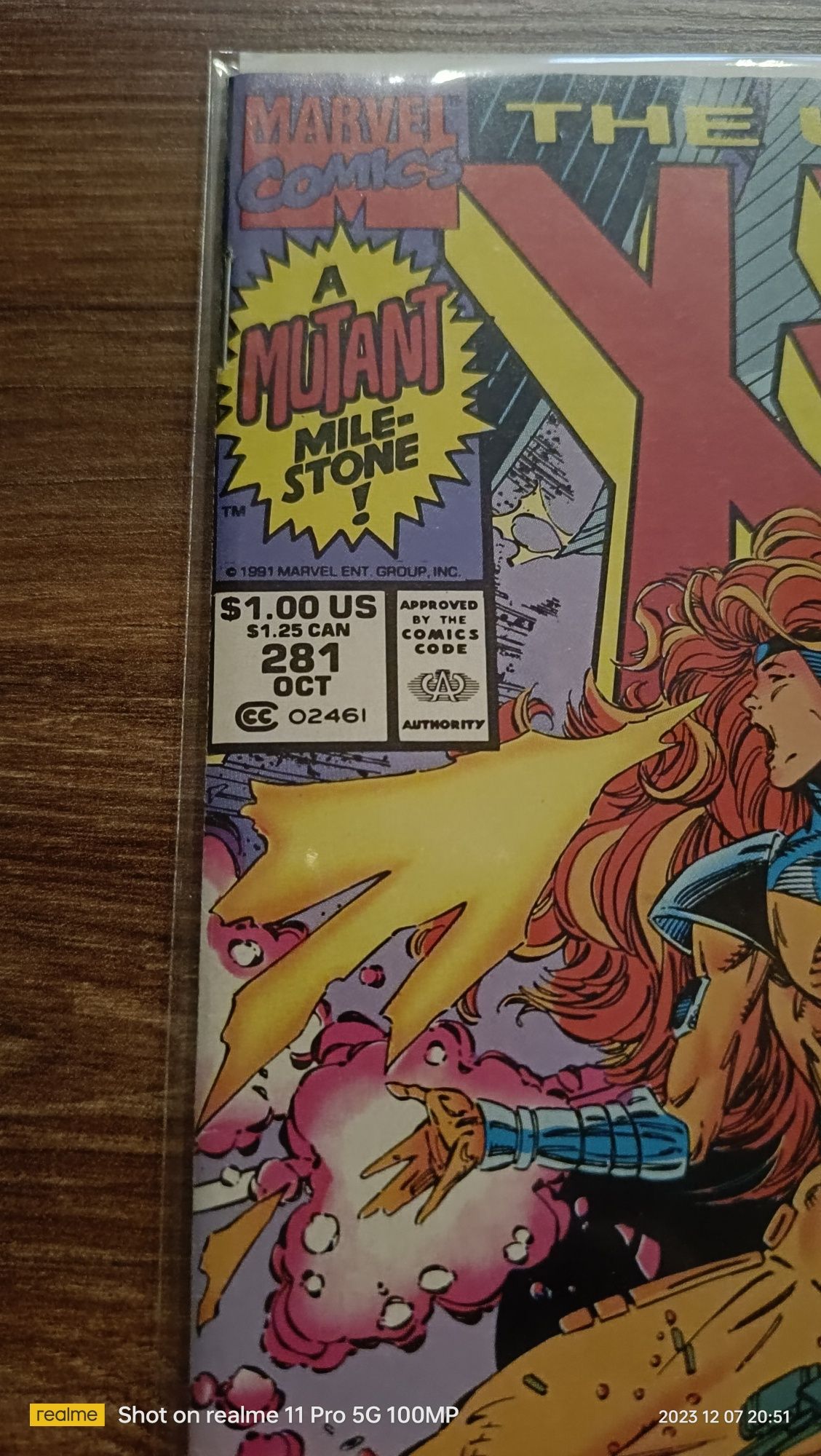 The Uncanny X-Men #281 + autograf