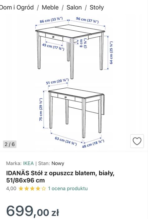 IDANAS stól ikea