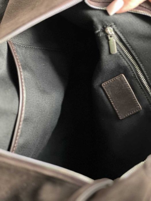 Сумка жіноча замшева коричньова