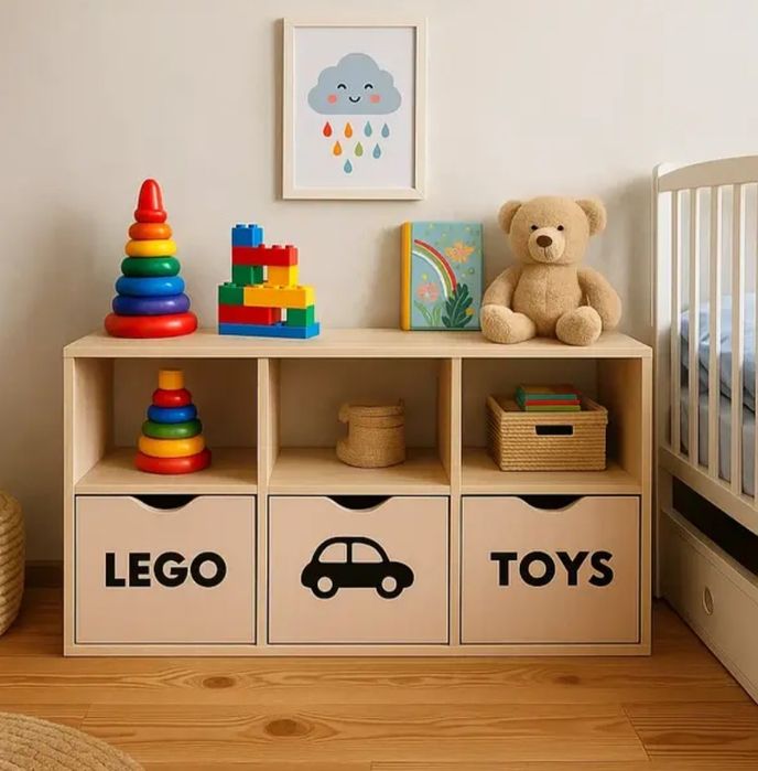 Стеллаж детский для игрушек дитячий стелаж Шафа для іграшок і книг