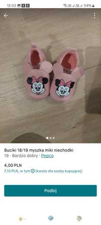 Buciki myszka miki niechodki 18/19