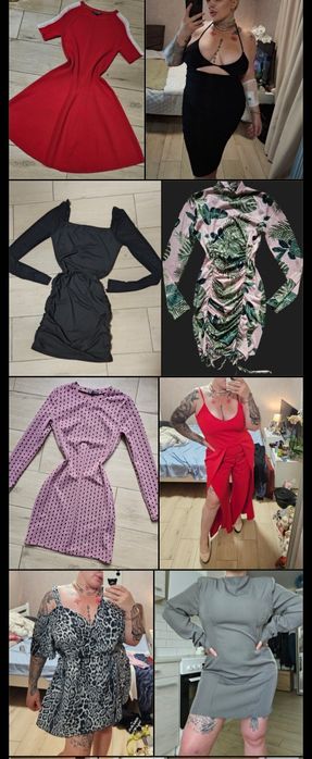 Сукня oh polly  святкова новорічна чорна білa рожева червона