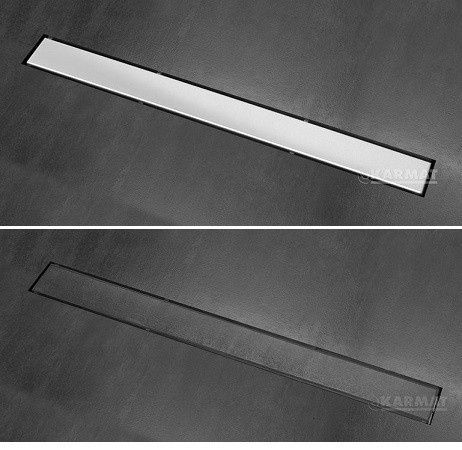 2x Karmat Duo ruszt do wklejenia płytek / satynowy płaski 70cm