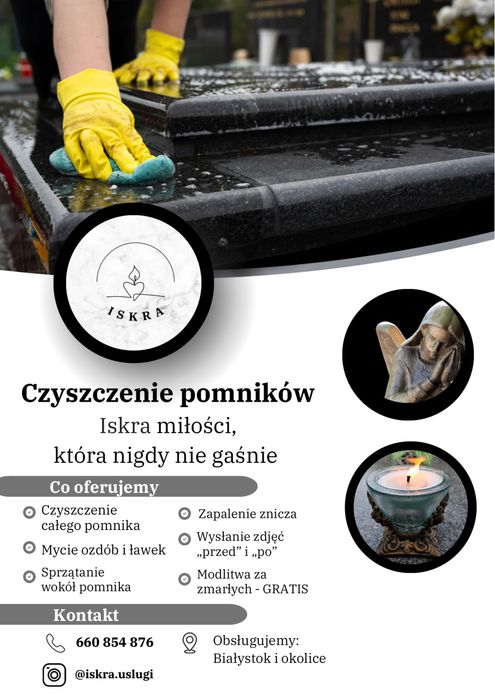 Czyszczenie pomników - Białystok i okolice