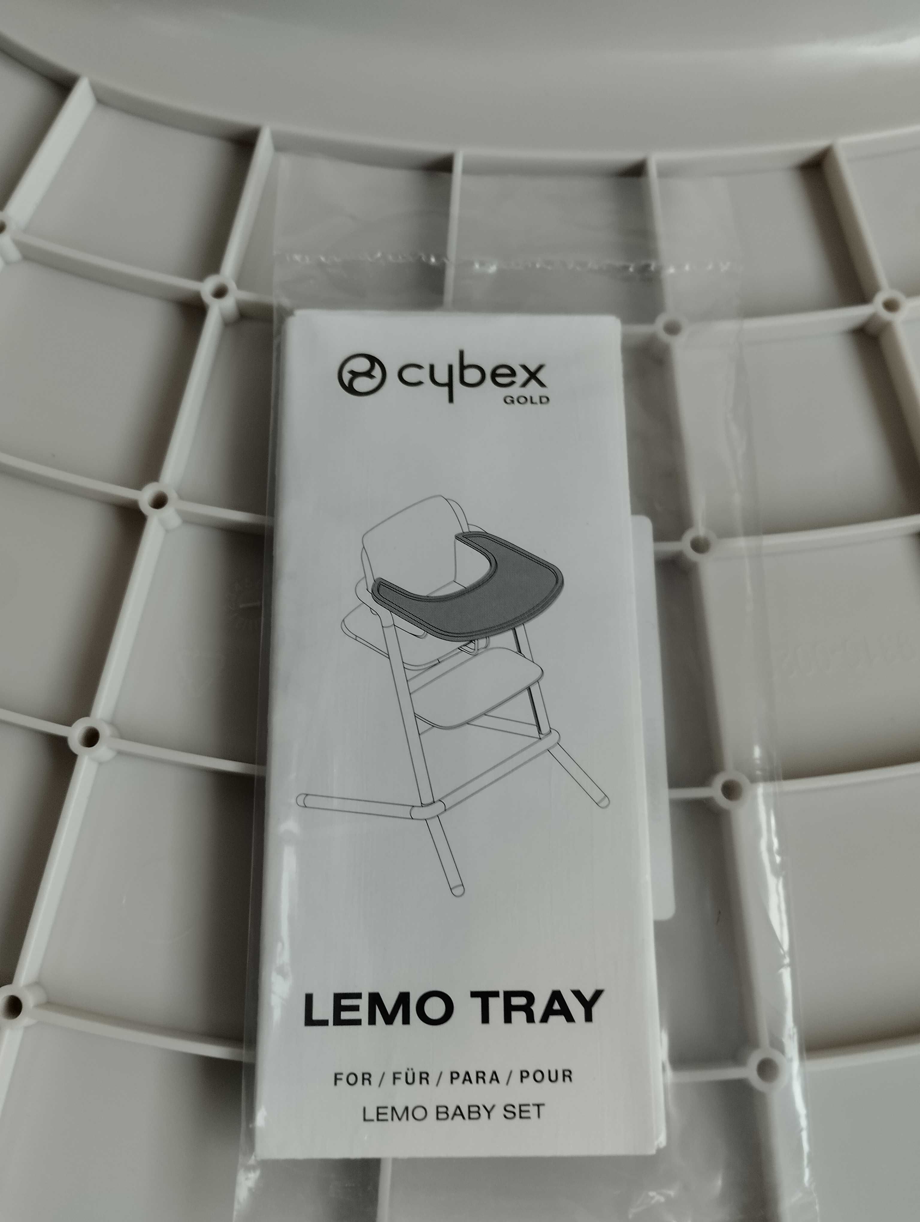 CYBEX Lemo Tray tacka do krzesełka Porcelain White nowa