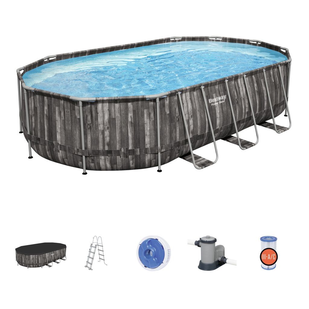 Basen stelażowy ogrodowy Bestway Power Steel 610x366x122 PROMOCJA