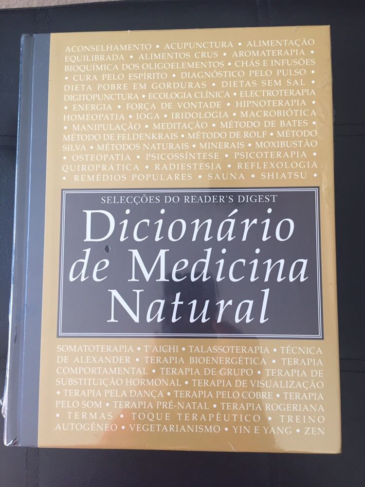 Dicionário de medicina natural. Novo! Ainda embalado