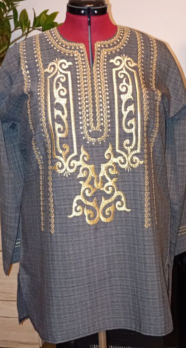 Tunika szara haftowana XL, Nowa