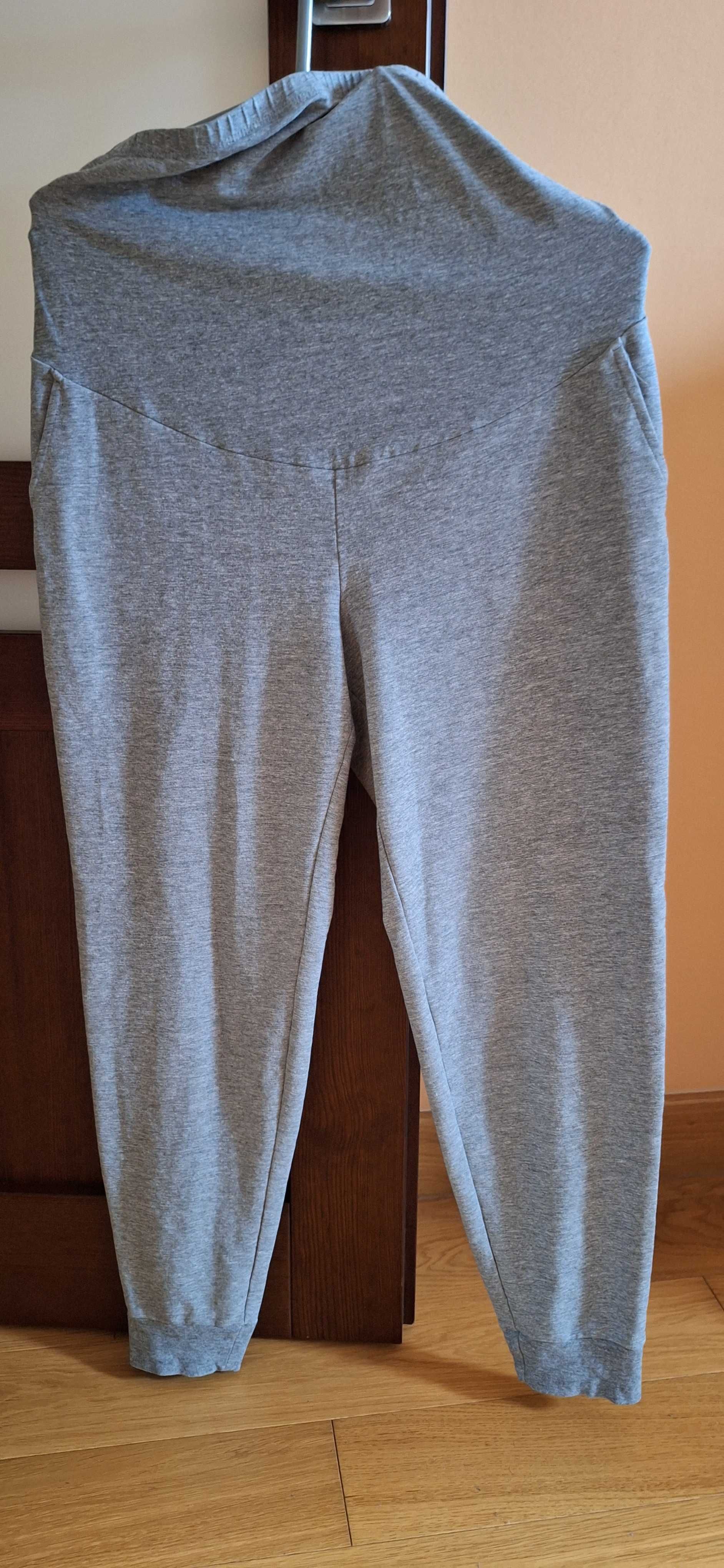 Spodnie dresowe S i M H&M mama ciążowe bawełna,viskoza