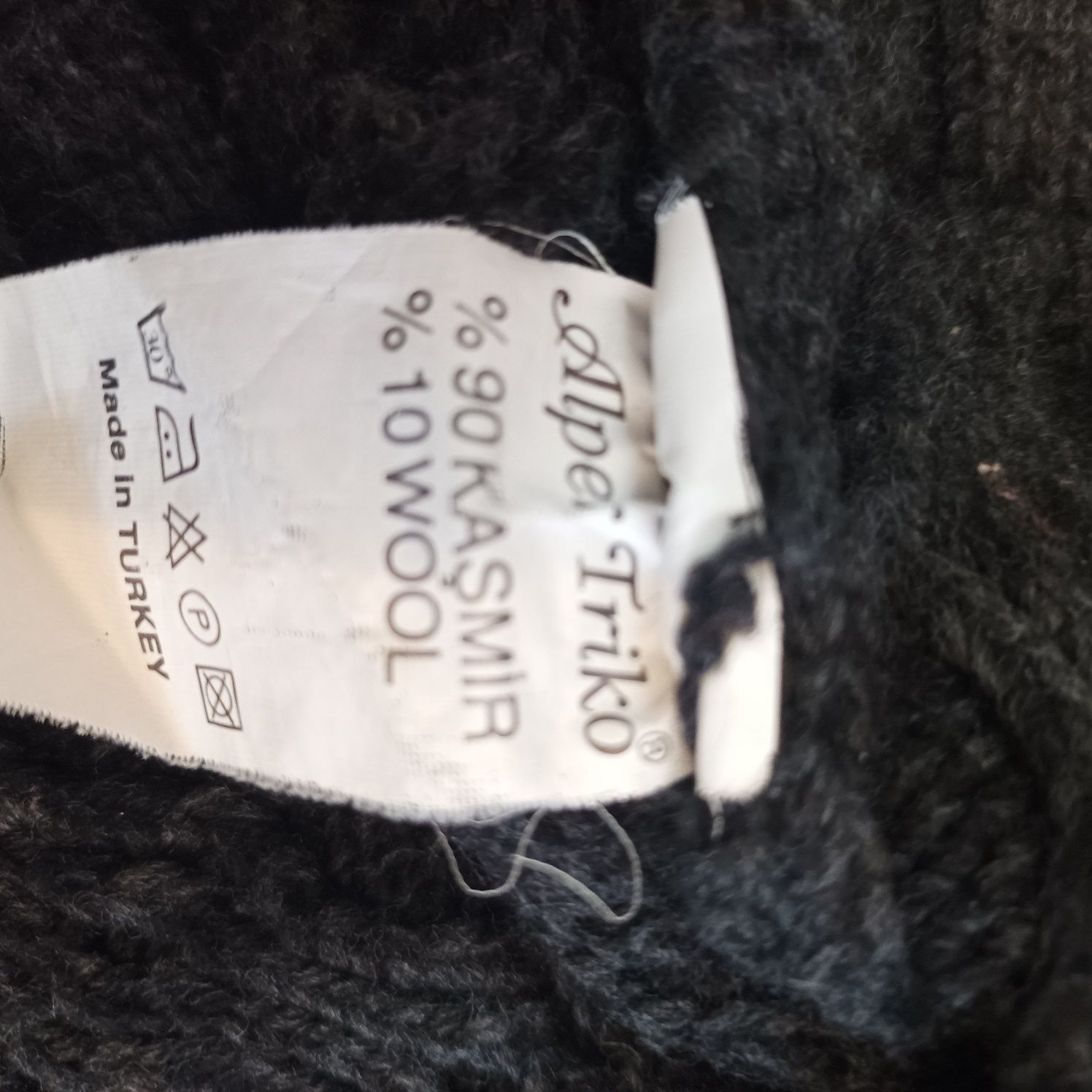 Męski sweter z Kaszmiru i wełny r.L