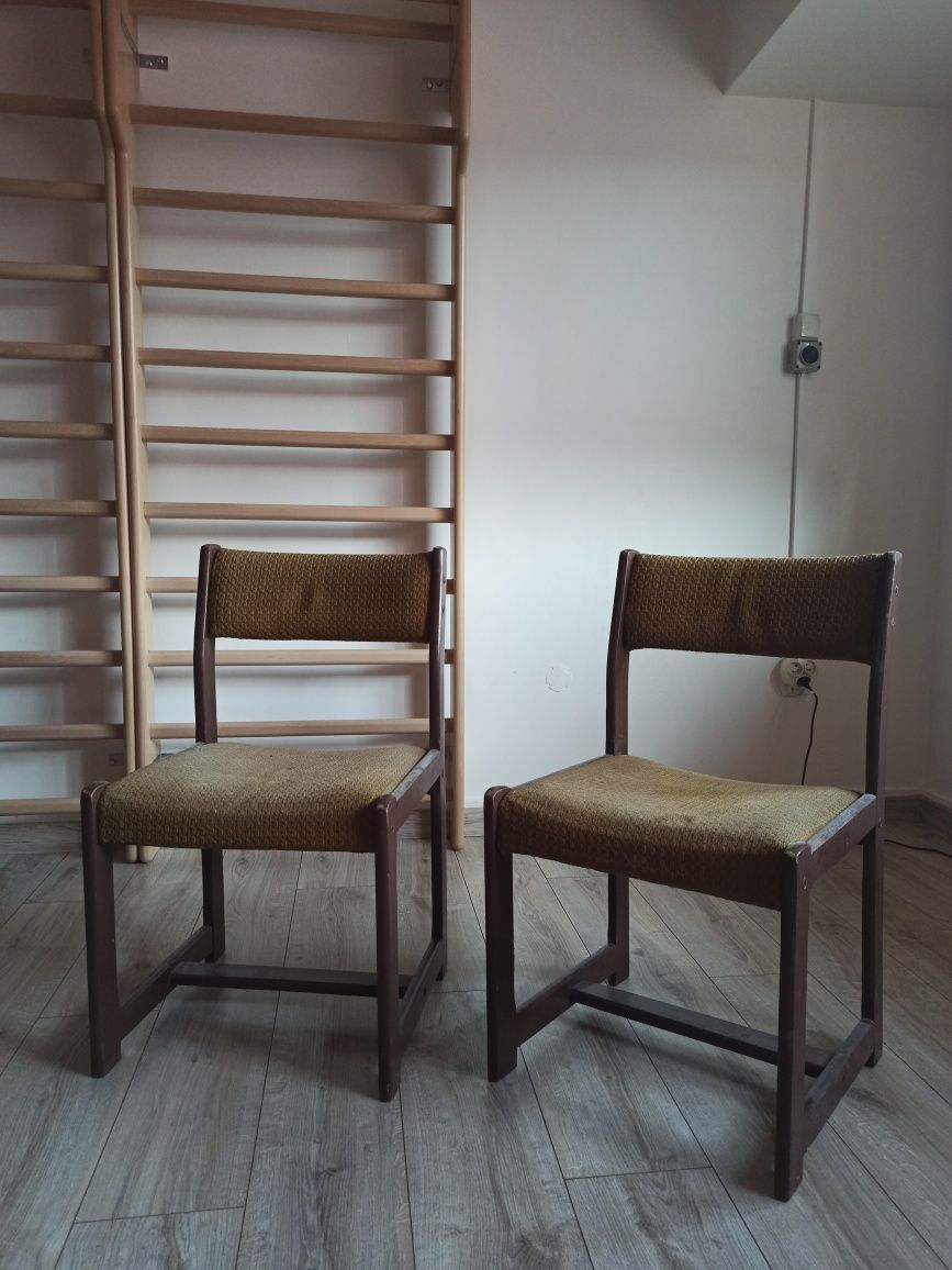 Krzesło PRL retro vintage 2 szt krzesła