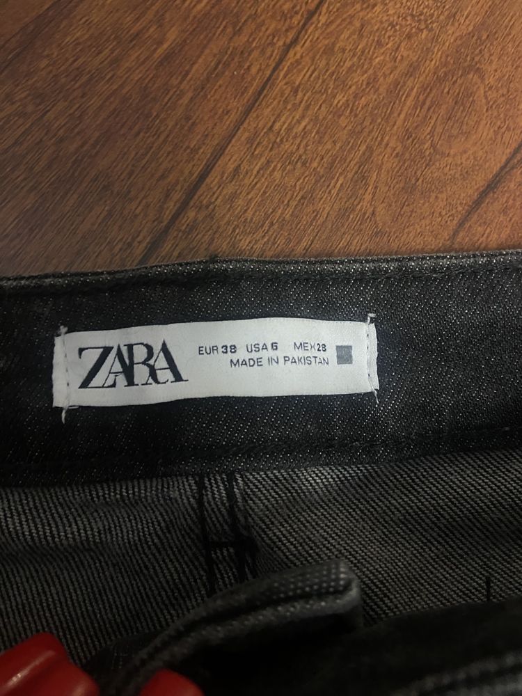 Джинси джинсы zara mom черные чорні