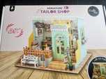 Drewniany model domku Tailor Shop sklep krawiecki, krawiec 3D Nowe