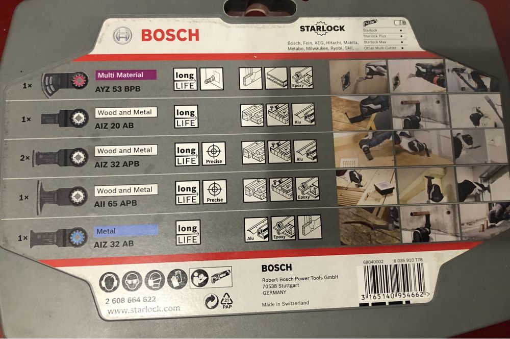 Полотна-насадки для реноватора Bosch Starlock 4+1 и 6+1