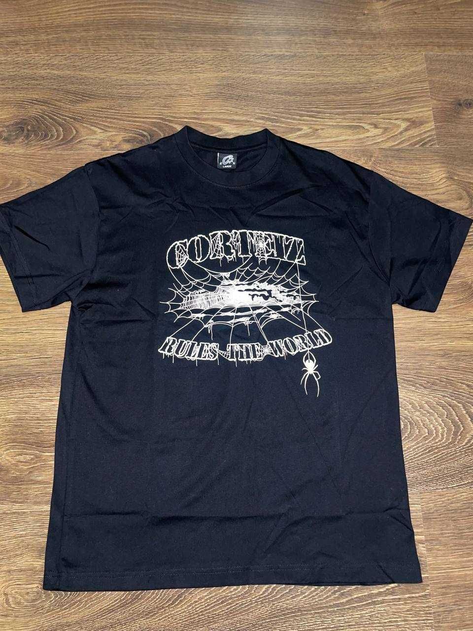 Футболка Corteiz "Web Alcatraz Tee Black" FW23