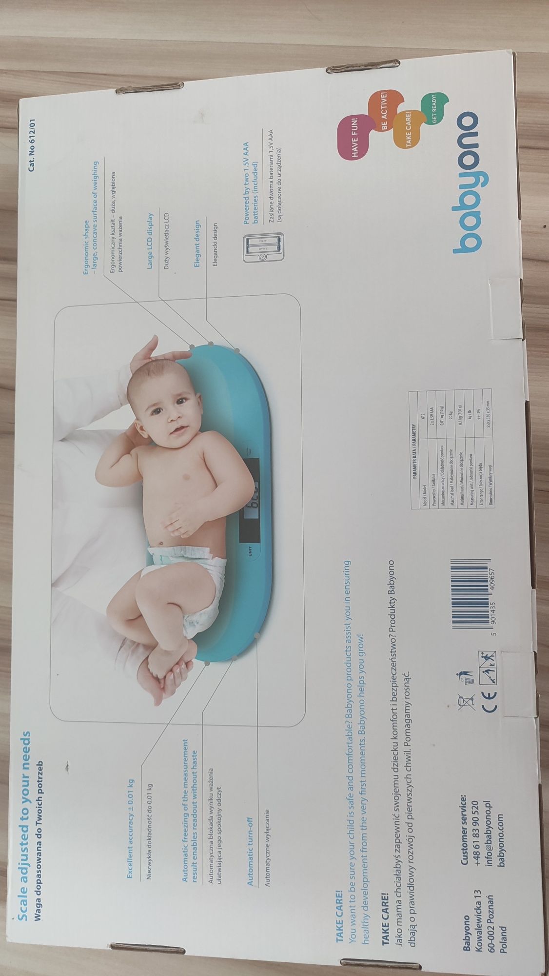 Waga elektroniczna Babyono dla niemowląt do 20 kg