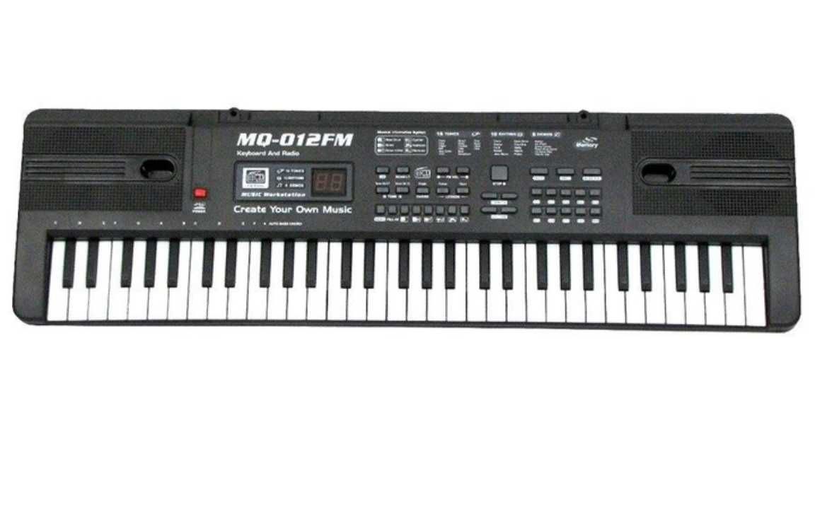 Дитячий синтезатор фортепіано орган MQ 012 FM від мережі 61 клавіша