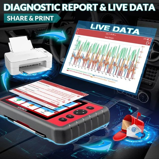 Máquina de diagnóstico Automóvel Launch X431 CRP909E SELADO