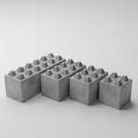 Ściana mur BLOK oporowy betonowy LEGO KLOCEK 60/120/180/240CM / 60 CM
