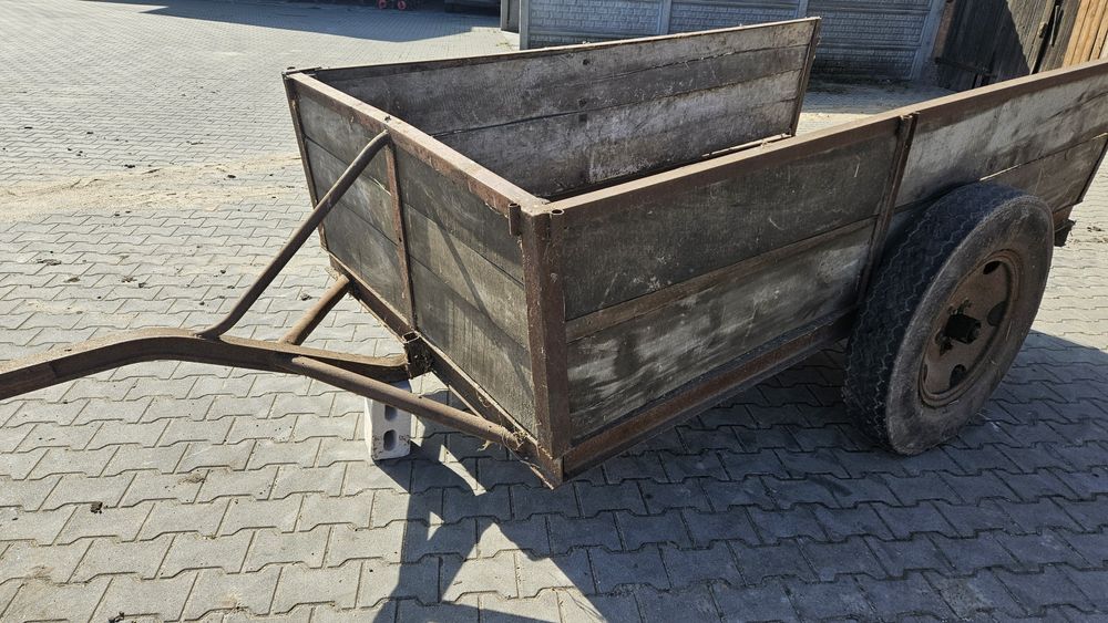 wózek kibitka dwukołówka przyczepka lekka do traktora