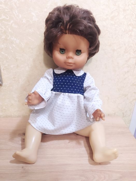 Lalka zabawka bobas z czasów PRL duża 50 cm