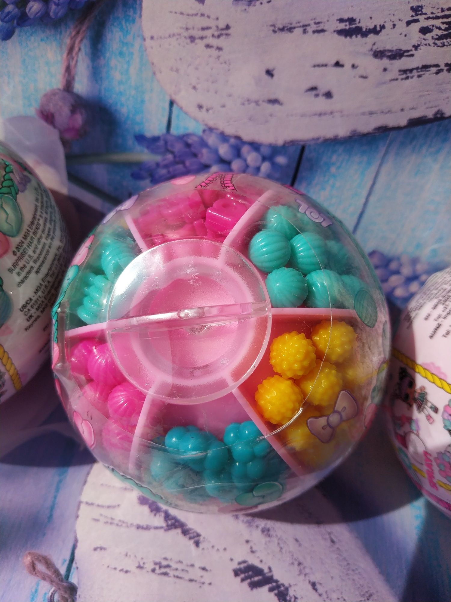 Кулька з намистинок lol hair beads tots 4 різних зачіски бусінки l.o.l