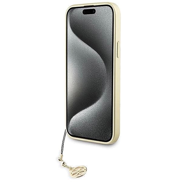 Etui Guess 4G Charms Collection do iPhone 15 Plus - szare