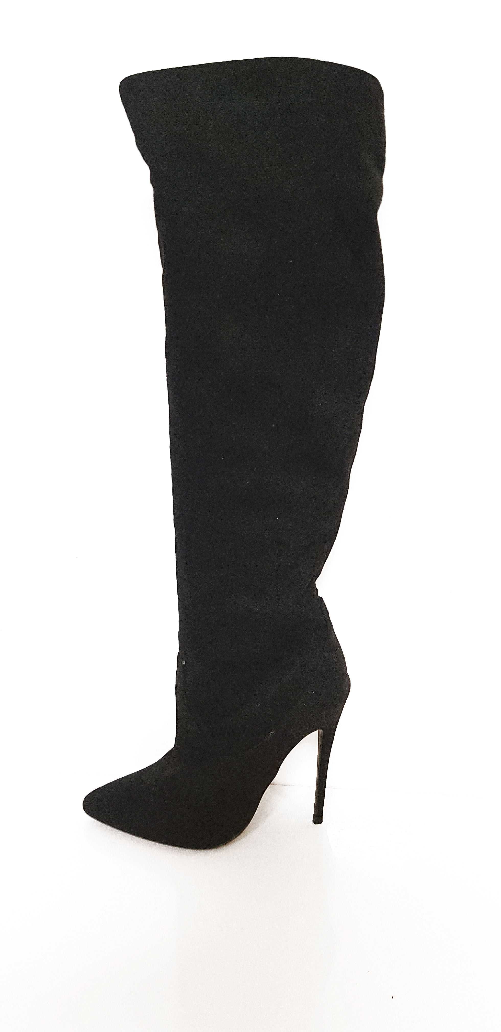 Kozaki damskie stretch Primadonna Collection czarne szpilka rozmiar 37
