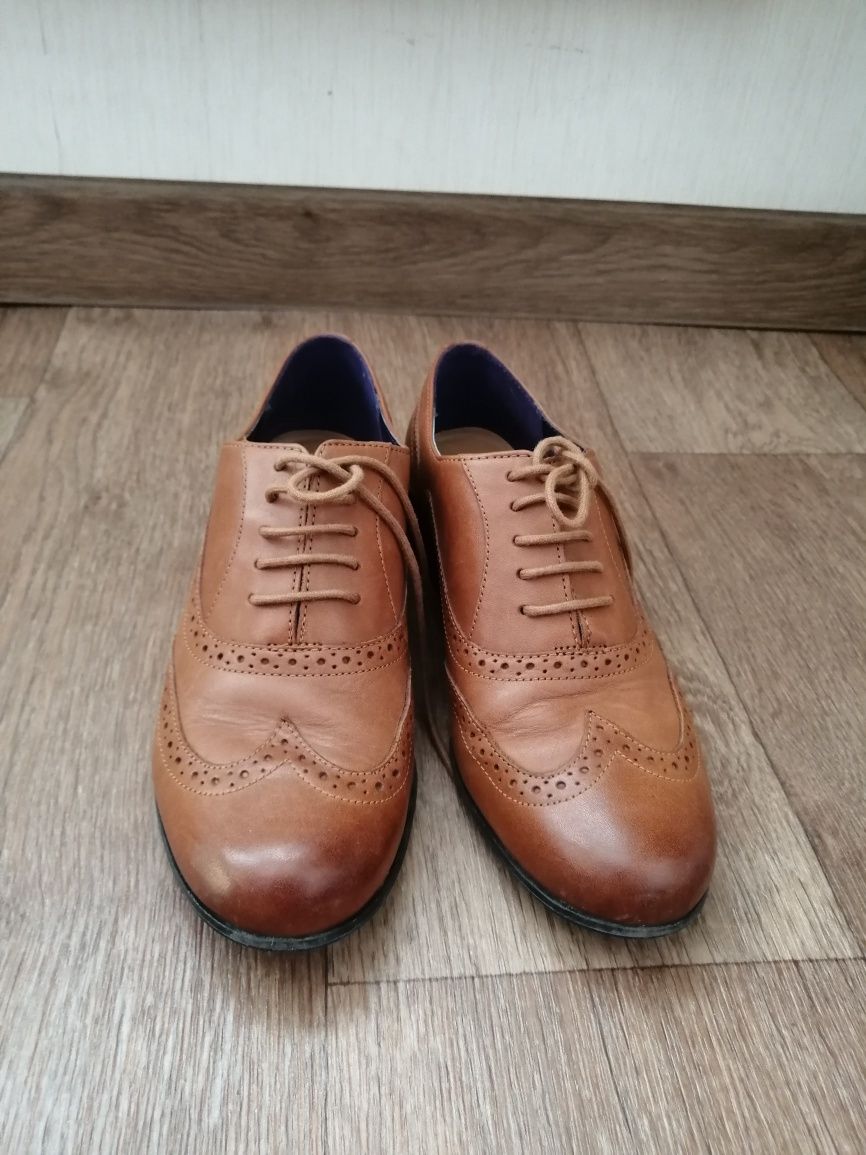Оксфорды Clarks кожа