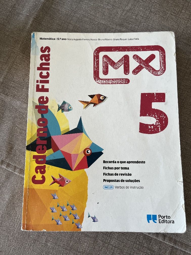 Livros de fichas e manuais escolares 5/6 ano
