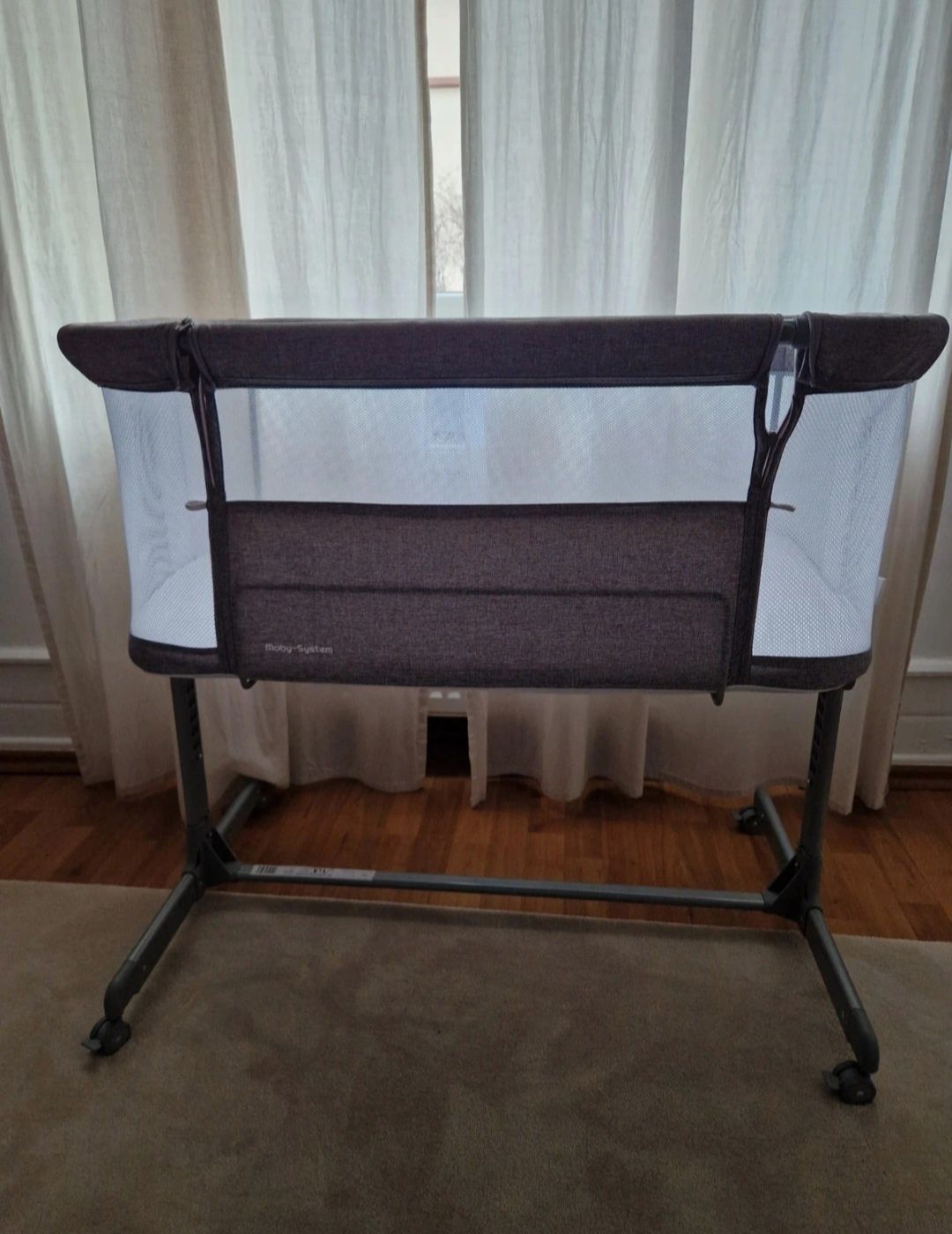 Berço Moby-System 3in1
Berço/berço e berço de viagem;
Regulável