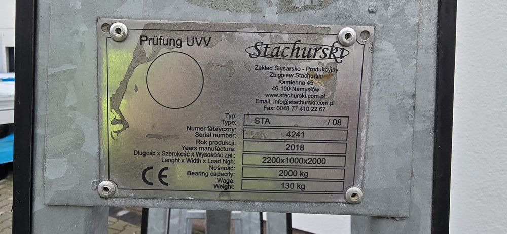 Stojak Transportowy do Szkła Okien Szyb płyt itp. ocynkowany