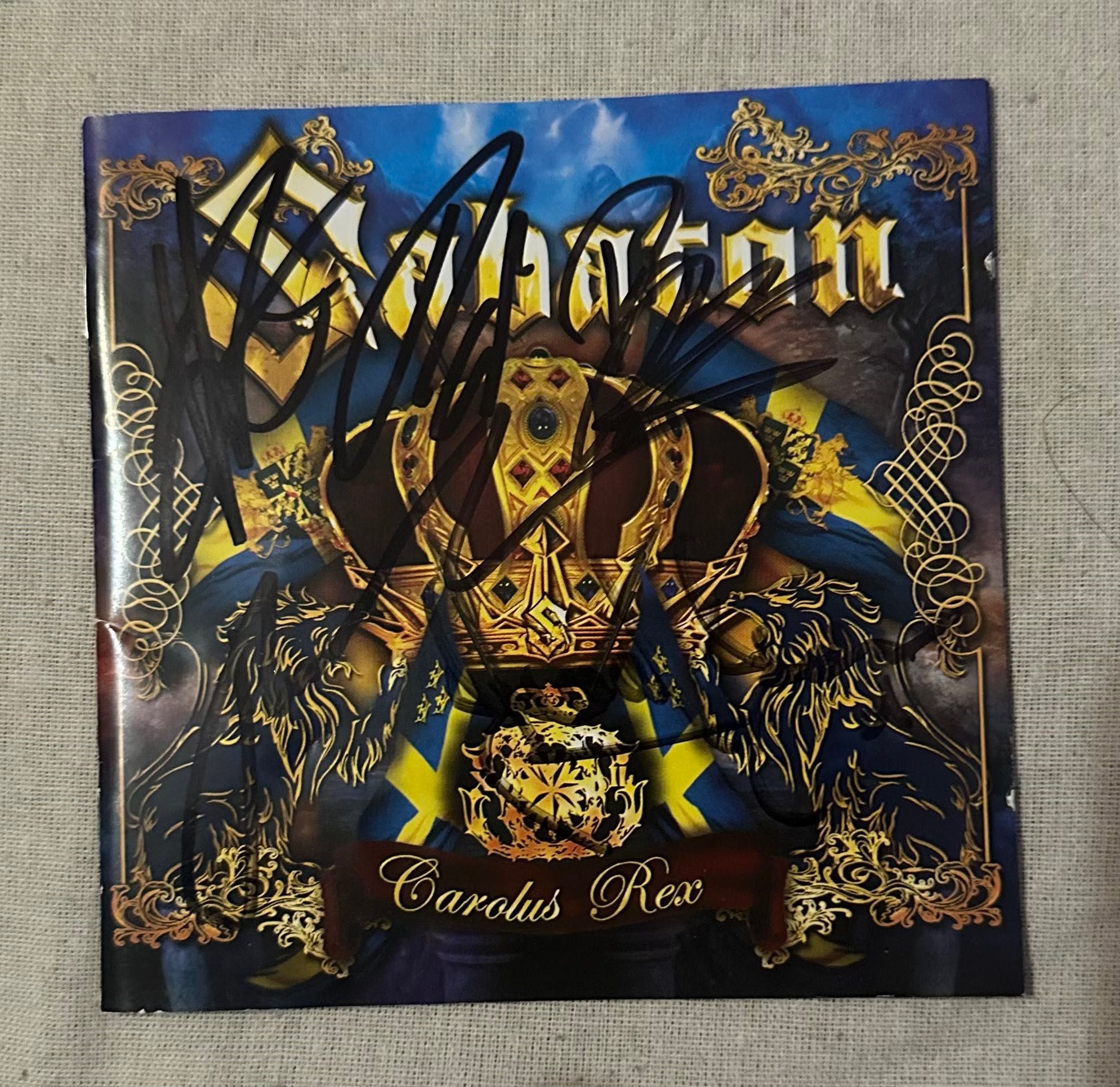 Album „Carolus Rex” z autografem (Sabaton)