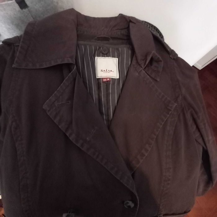 Gabardine Castanha com forro - Salsa - M