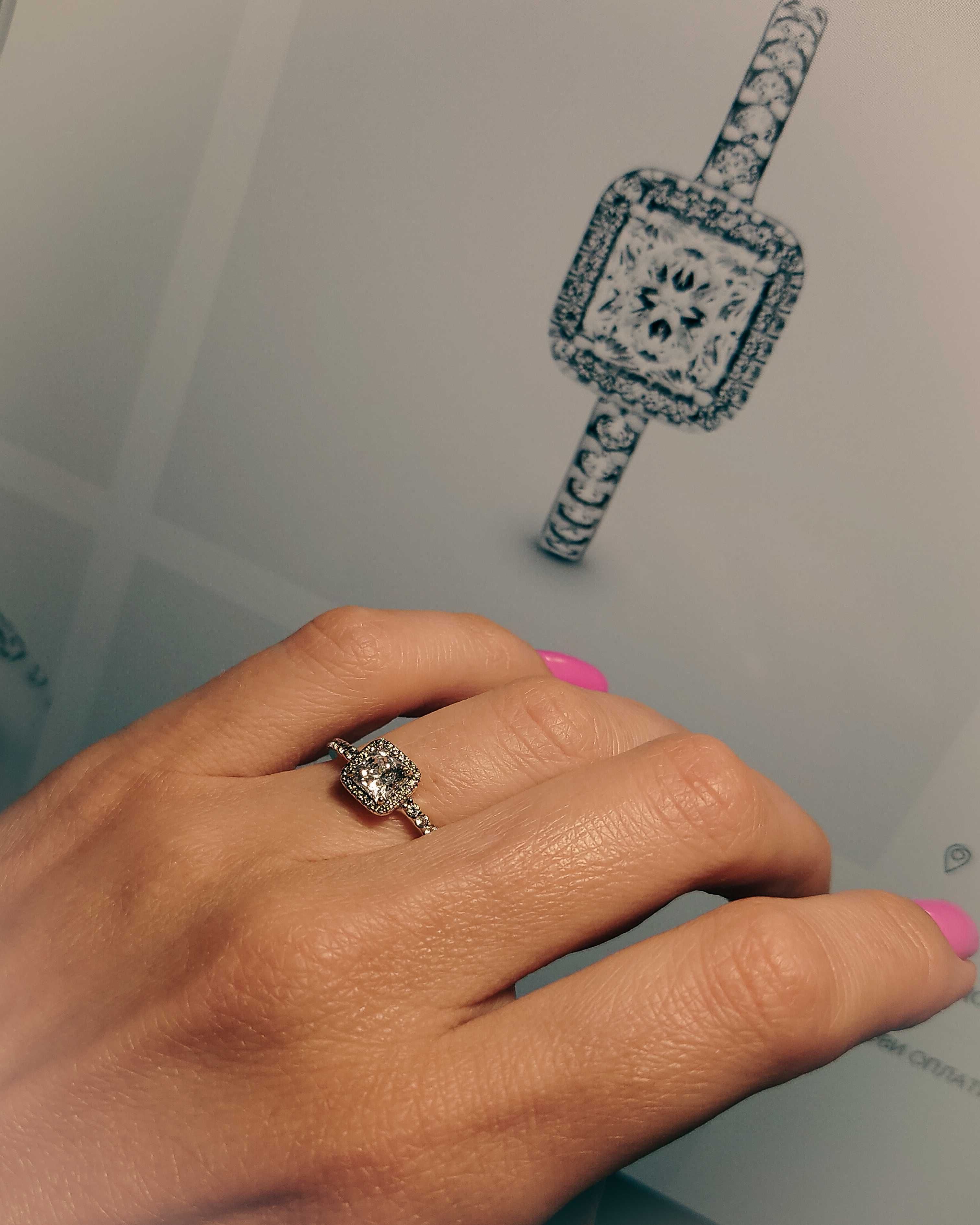 Каблучка pandora сяючий квадрат, оригінал, серебряное кольцо pandora