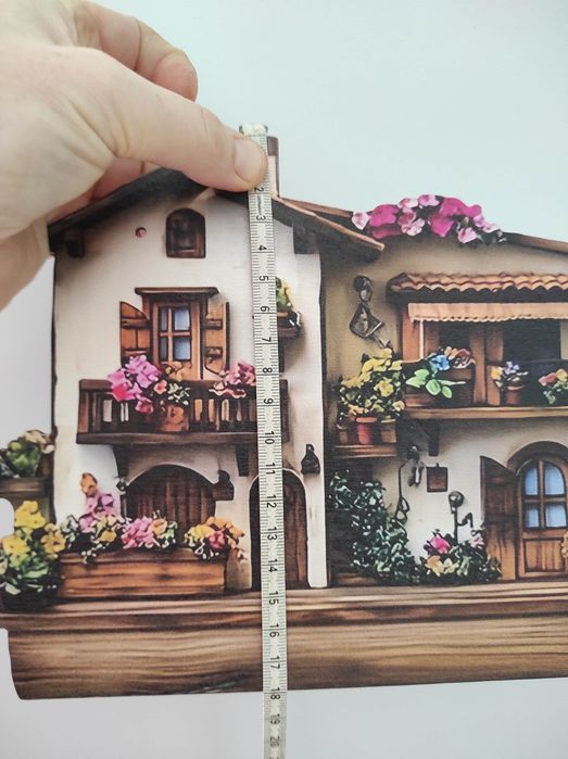 Nowy drewniany wieszak ścienny na klucze dekoracja ścienna