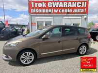Renault Grand Scenic 1 ROK GWARANCJI W CENIE AUTA, Zamiana, 7 Osob, Jasna Skóra, Navi, Alu