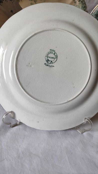 Serviço antigo e raro da Fábrica de Sacavém - Togo verde