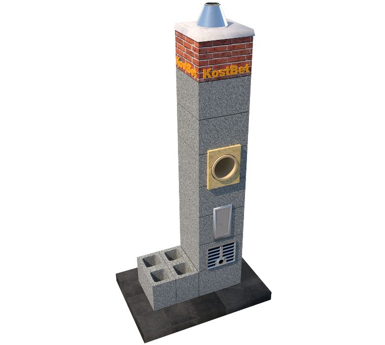 Komin 10m z 1 wentylacją fi 200