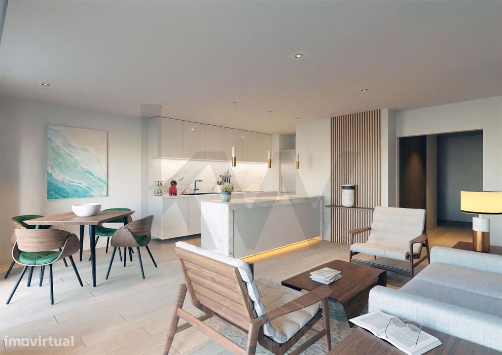 Fantástico apartamento de Luxo T2+escritorio com 96m2 a 500 mts da pra