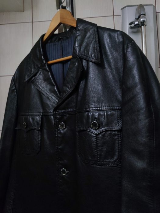 płaszcz kurtka XL płaszczyk leather lieder skóra męski męska Man skórz