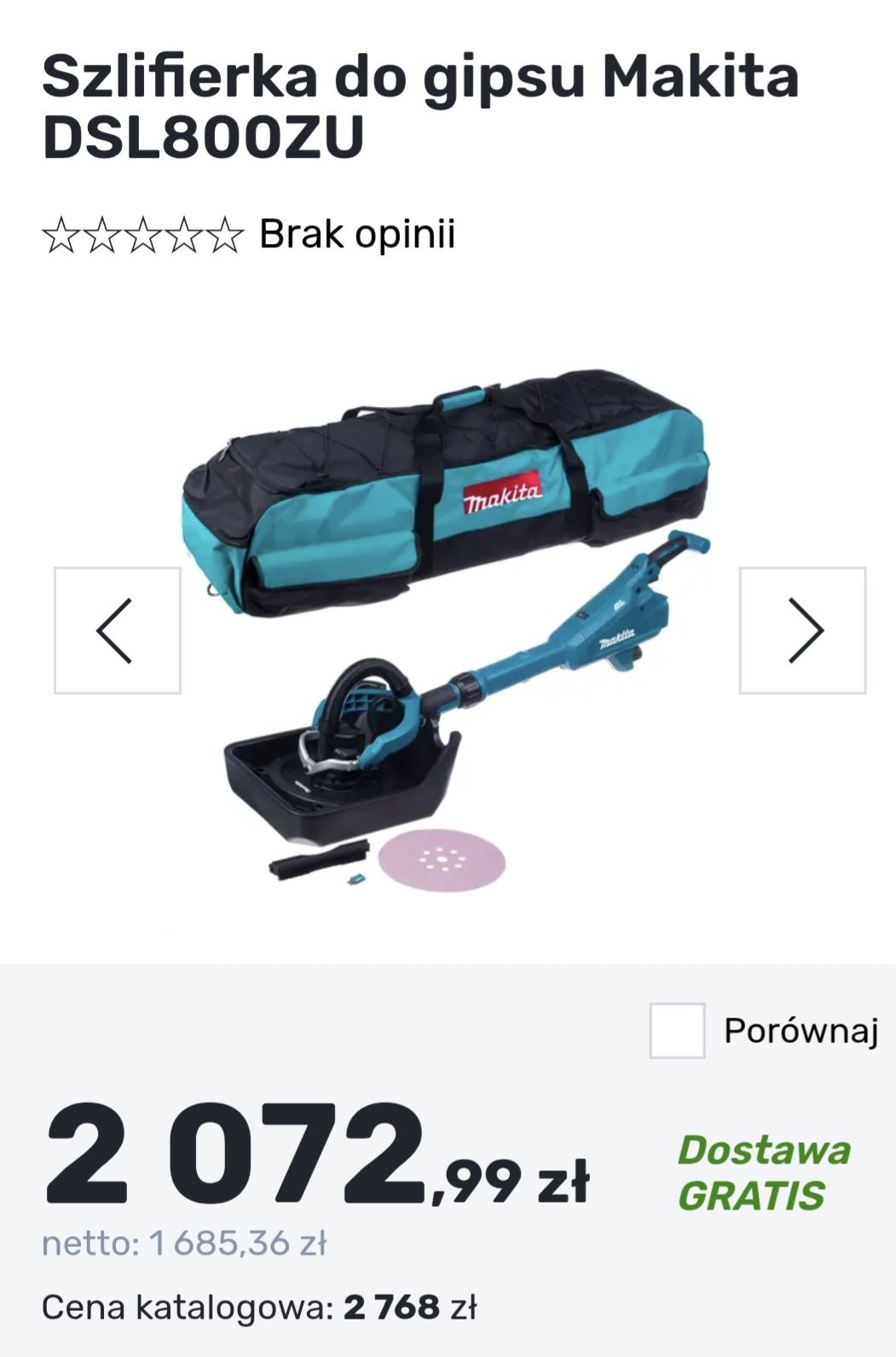 Szlifierka Makita DSL800ZU