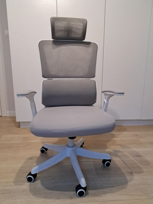 Fotel biurowy ergonomiczny obrotowy Hell's Chair HC- 1011 Szary